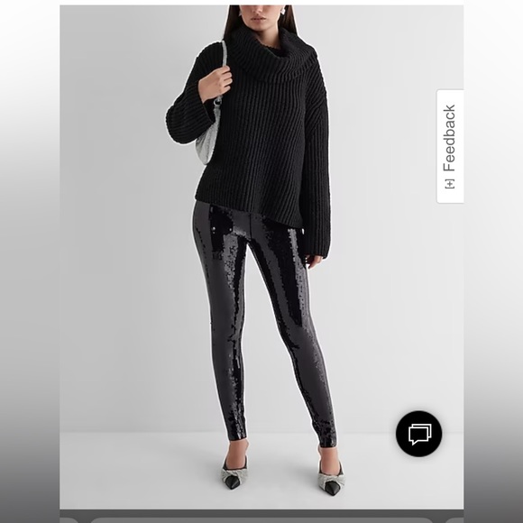 Super High Waisted Sequin Leggings - Picture 4 of 7